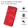 עבור Huawei Mate 10 Pro כיסוי ארנק / ספר עשוי מעור בצבע אדום עם חריצים לכרטיסי אשראי