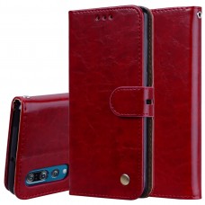 עבור Huawei P30 כיסוי ארנק / ספר עשוי מעור בצבע אדום עם חריצים לכרטיסי אשראי