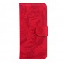 עבור Nokia 4.2 כיסוי ארנק / ספר עשוי מעור בצבע אדום עם חריצים לכרטיסי אשראי
