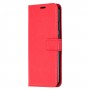עבור Nokia 5.3 כיסוי ארנק / ספר עשוי מעור בצבע אדום עם חריצים לכרטיסי אשראי