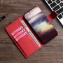 עבור Nokia 6.2 כיסוי ארנק / ספר עשוי מעור בצבע אדום עם חריצים לכרטיסי אשראי