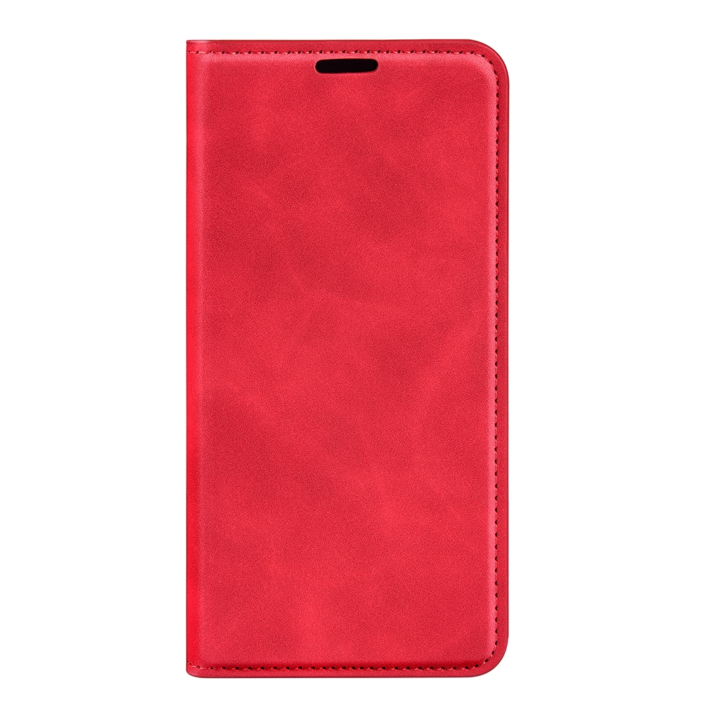 עבור OnePlus Nord CE 2 5G כיסוי ארנק / ספר עשוי מעור בצבע אדום עם חריצים לכרטיסי אשראי
