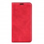 עבור OnePlus Nord CE 2 5G כיסוי ארנק / ספר עשוי מעור בצבע אדום עם חריצים לכרטיסי אשראי