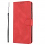 עבור Oppo A57 4G כיסוי ארנק / ספר עשוי מעור בצבע אדום עם חריצים לכרטיסי אשראי