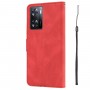 עבור Oppo A57s כיסוי ארנק / ספר עשוי מעור בצבע אדום עם חריצים לכרטיסי אשראי