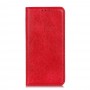 עבור Oppo Find X3 כיסוי ארנק / ספר עשוי מעור בצבע אדום עם חריצים לכרטיסי אשראי