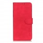 עבור Oppo Find X3 Lite כיסוי ארנק / ספר עשוי מעור בצבע אדום עם חריצים לכרטיסי אשראי