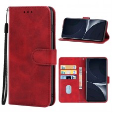 עבור Oppo K10 כיסוי ארנק / ספר עשוי מעור בצבע אדום עם חריצים לכרטיסי אשראי