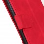 עבור Oppo Reno4 5G כיסוי ארנק / ספר עשוי מעור בצבע אדום עם חריצים לכרטיסי אשראי