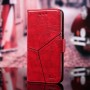 עבור Realme Narzo 20A כיסוי ארנק / ספר עשוי מעור בצבע אדום עם חריצים לכרטיסי אשראי