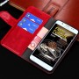 עבור Realme Narzo 20A כיסוי ארנק / ספר עשוי מעור בצבע אדום עם חריצים לכרטיסי אשראי