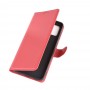 עבור Samsung Galaxy A21s כיסוי ארנק / ספר עשוי מעור בצבע אדום עם חריצים לכרטיסי אשראי
