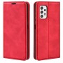 עבור Samsung Galaxy A23 5G כיסוי ארנק / ספר עשוי מעור בצבע אדום עם חריצים לכרטיסי אשראי