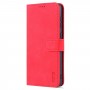 עבור Samsung Galaxy A33 5G כיסוי ארנק / ספר עשוי מעור בצבע אדום עם חריצים לכרטיסי אשראי