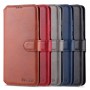עבור Samsung Galaxy S10 Lite כיסוי ארנק / ספר עשוי מעור בצבע אדום עם חריצים לכרטיסי אשראי
