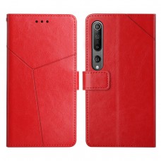 עבור Xiaomi Mi 10 5G כיסוי ארנק / ספר עשוי מעור בצבע אדום עם חריצים לכרטיסי אשראי