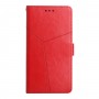 עבור Xiaomi Mi 10 5G כיסוי ארנק / ספר עשוי מעור בצבע אדום עם חריצים לכרטיסי אשראי