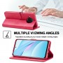 עבור Xiaomi Mi 10T Lite 5G כיסוי ארנק / ספר עשוי מעור בצבע אדום עם חריצים לכרטיסי אשראי