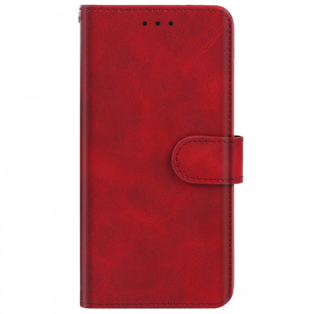 עבור Xiaomi Poco M5 כיסוי ארנק / ספר עשוי מעור בצבע אדום עם חריצים לכרטיסי אשראי