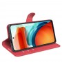 עבור Xiaomi Poco X3 GT כיסוי ארנק / ספר עשוי מעור בצבע אדום עם חריצים לכרטיסי אשראי