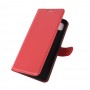 עבור Xiaomi Redmi 9C כיסוי ארנק / ספר עשוי מעור בצבע אדום עם חריצים לכרטיסי אשראי