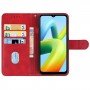 עבור Xiaomi Redmi A1+ כיסוי ארנק / ספר עשוי מעור בצבע אדום עם חריצים לכרטיסי אשראי