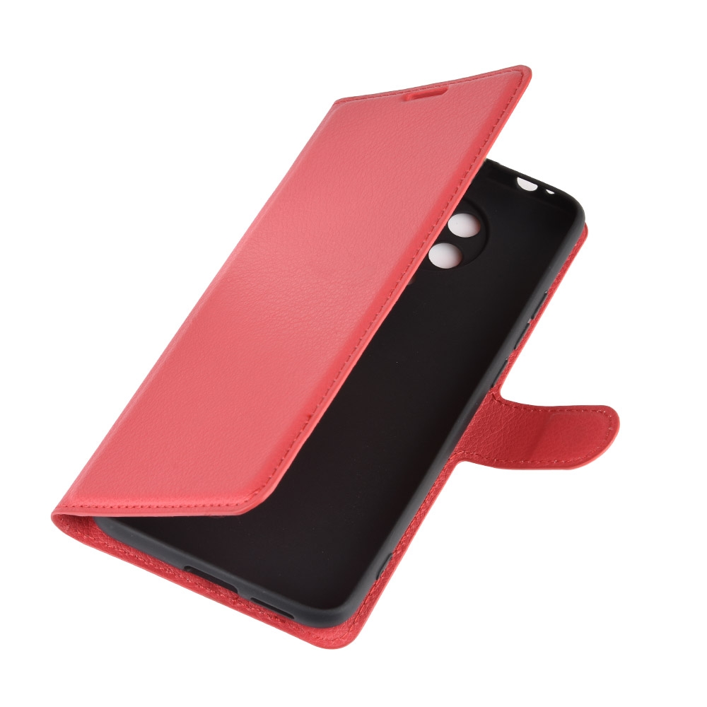 עבור Xiaomi Redmi K30 Pro כיסוי ארנק / ספר עשוי מעור בצבע אדום עם חריצים לכרטיסי אשראי
