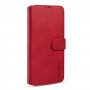 עבור Xiaomi Redmi Note 10 Pro כיסוי ארנק / ספר עשוי מעור בצבע אדום עם חריצים לכרטיסי אשראי