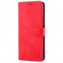 עבור Xiaomi Redmi Note 10 Pro Max כיסוי ארנק / ספר עשוי מעור בצבע אדום עם חריצים לכרטיסי אשראי