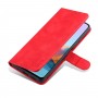 עבור Xiaomi Redmi Note 10 Pro Max כיסוי ארנק / ספר עשוי מעור בצבע אדום עם חריצים לכרטיסי אשראי