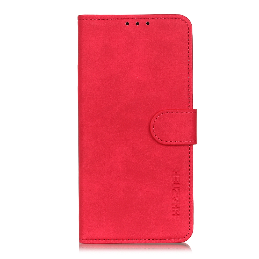עבור Xiaomi Redmi Note 8 2021 כיסוי ארנק / ספר עשוי מעור בצבע אדום עם חריצים לכרטיסי אשראי