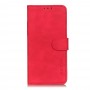 עבור Xiaomi Redmi Note 8 2021 כיסוי ארנק / ספר עשוי מעור בצבע אדום עם חריצים לכרטיסי אשראי