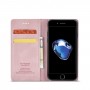 עבור Apple iPhone 7 Plus כיסוי ארנק / ספר עשוי מעור בצבע זהב ורד עם חריצים לכרטיסי אשראי