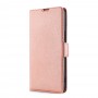 עבור OnePlus 10T כיסוי ארנק / ספר עשוי מעור בצבע זהב ורד עם חריצים לכרטיסי אשראי