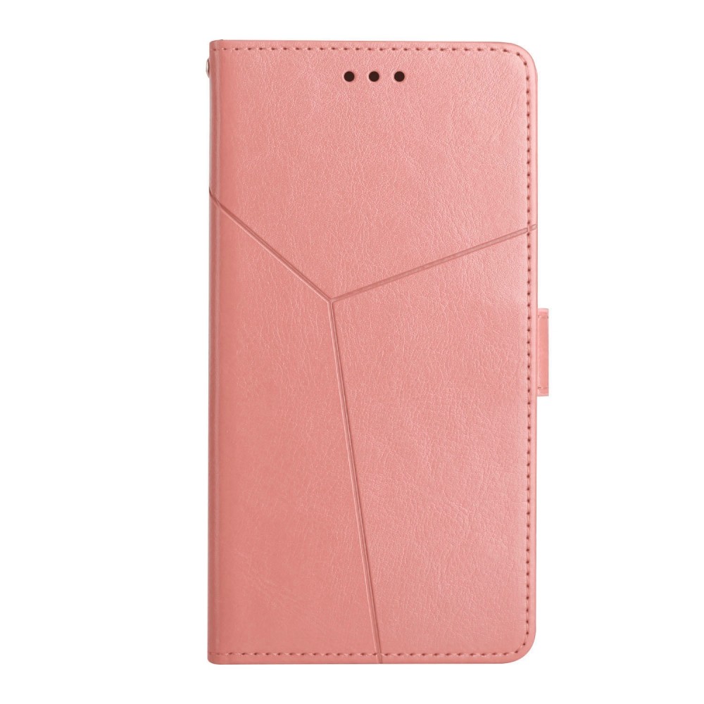 עבור OnePlus Nord 2T כיסוי ארנק / ספר עשוי מעור בצבע זהב ורד עם חריצים לכרטיסי אשראי