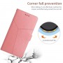 עבור OnePlus Nord 2T כיסוי ארנק / ספר עשוי מעור בצבע זהב ורד עם חריצים לכרטיסי אשראי