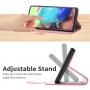 עבור OnePlus Nord 2T כיסוי ארנק / ספר עשוי מעור בצבע זהב ורד עם חריצים לכרטיסי אשראי
