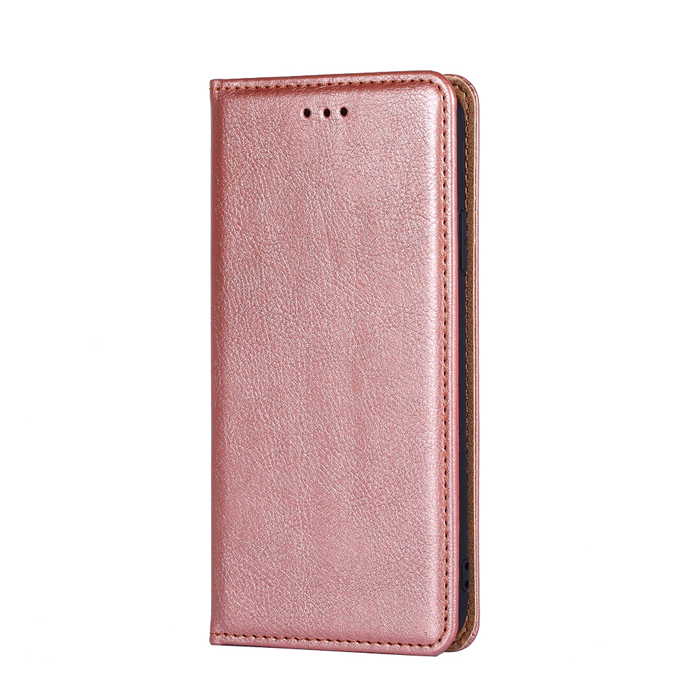 עבור Samsung Galaxy S8 כיסוי ארנק / ספר עשוי מעור בצבע זהב ורד עם חריצים לכרטיסי אשראי