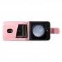 עבור Samsung Galaxy Z Flip5 כיסוי ארנק / ספר עשוי מעור בצבע זהב ורד עם חריצים לכרטיסי אשראי