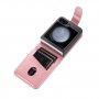 עבור Samsung Galaxy Z Flip5 כיסוי ארנק / ספר עשוי מעור בצבע זהב ורד עם חריצים לכרטיסי אשראי