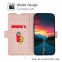 עבור Xiaomi 13 כיסוי ארנק / ספר עשוי מעור בצבע זהב ורד עם חריצים לכרטיסי אשראי