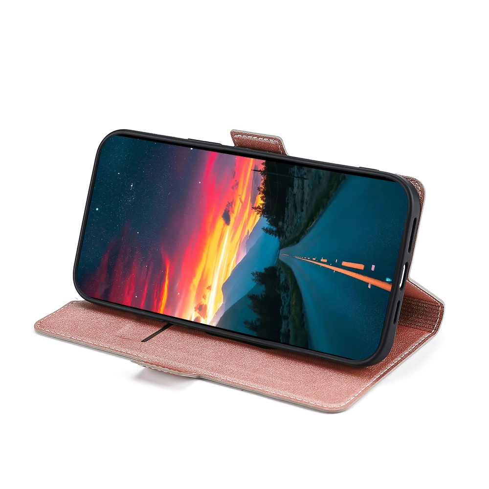 עבור Xiaomi 13 כיסוי ארנק / ספר עשוי מעור בצבע זהב ורד עם חריצים לכרטיסי אשראי