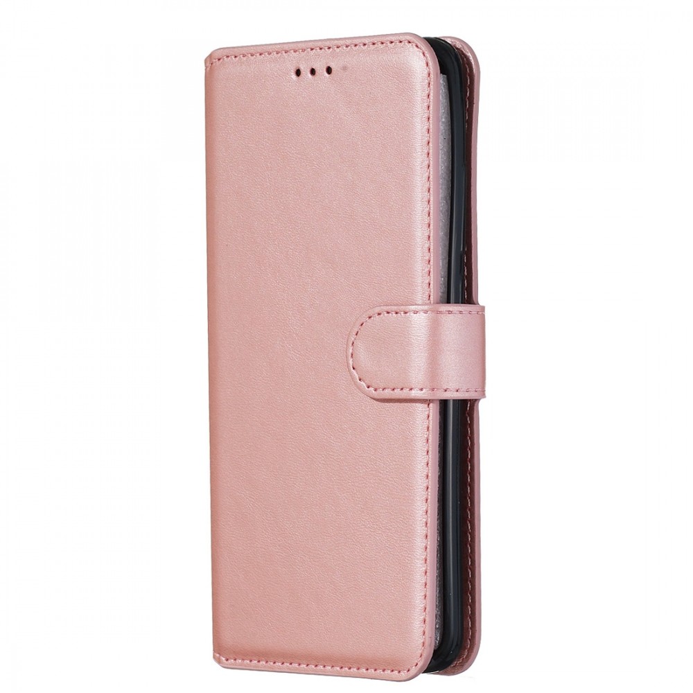 עבור Xiaomi Mi CC9 Pro כיסוי ארנק / ספר עשוי מעור בצבע זהב ורד עם חריצים לכרטיסי אשראי