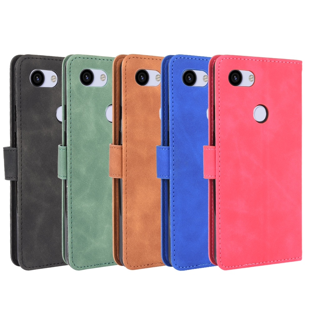 עבור Google Pixel 3a XL כיסוי ארנק / ספר עשוי מעור בצבע אדום ורד עם חריצים לכרטיסי אשראי