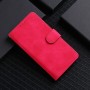 עבור LG K42 כיסוי ארנק / ספר עשוי מעור בצבע אדום ורד עם חריצים לכרטיסי אשראי