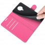 עבור Nokia G20 כיסוי ארנק / ספר עשוי מעור בצבע אדום ורד עם חריצים לכרטיסי אשראי