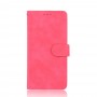 עבור OnePlus 6T כיסוי ארנק / ספר עשוי מעור בצבע אדום ורד עם חריצים לכרטיסי אשראי