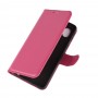 עבור Samsung Galaxy M01 Core כיסוי ארנק / ספר עשוי מעור בצבע אדום ורד עם חריצים לכרטיסי אשראי