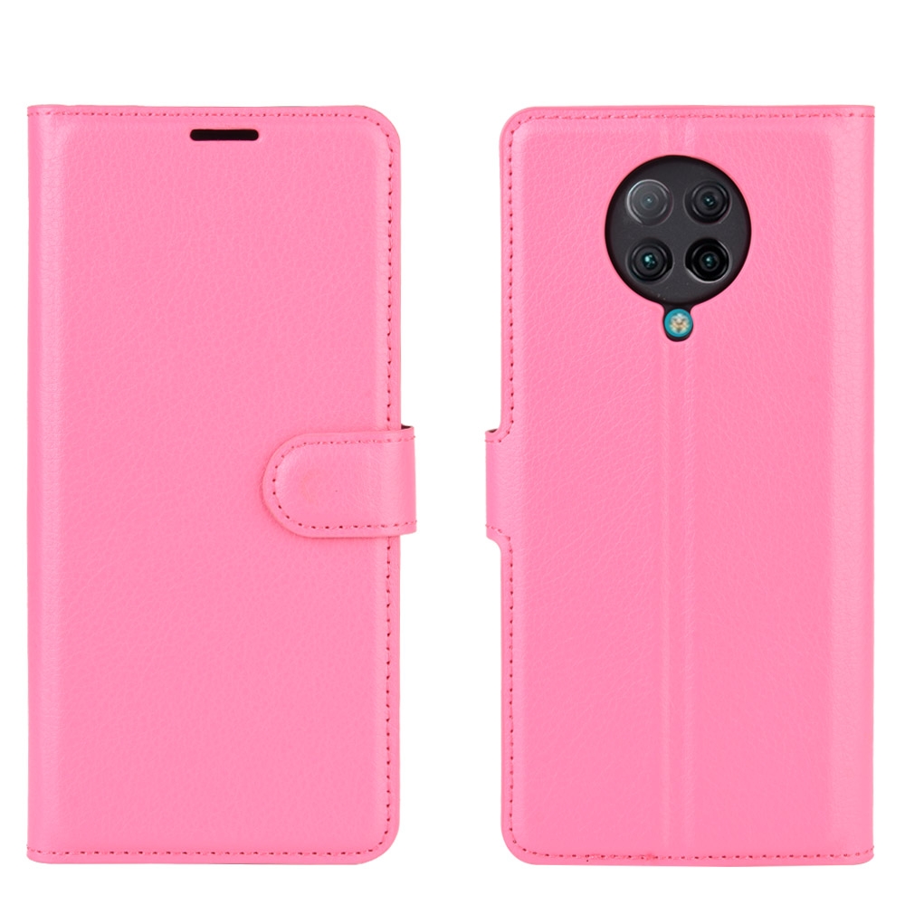 עבור Xiaomi Redmi K30 Pro כיסוי ארנק / ספר עשוי מעור בצבע אדום ורד עם חריצים לכרטיסי אשראי