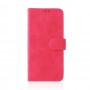 עבור Xiaomi Redmi Note 11 Pro+ 5G כיסוי ארנק / ספר עשוי מעור בצבע אדום ורד עם חריצים לכרטיסי אשראי